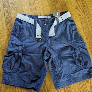 NWT G&M Mens Dark Gray 100% Cotton Shorts Sz 36